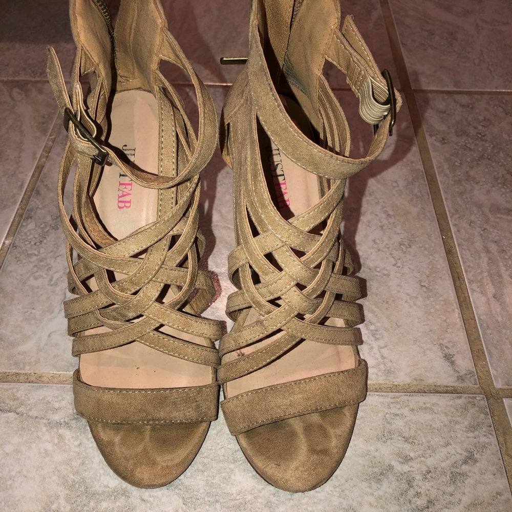 Strappy Sandals with Small Heel